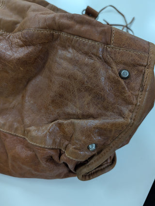 Brown Leather Weekender Bag