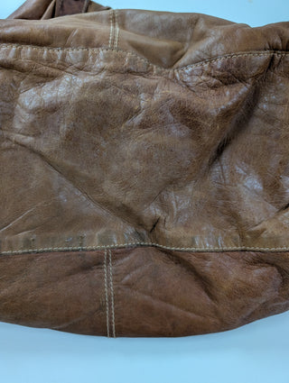 Brown Leather Weekender Bag