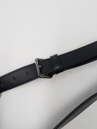 Black Mini Gallop Leather Messenger Bag
