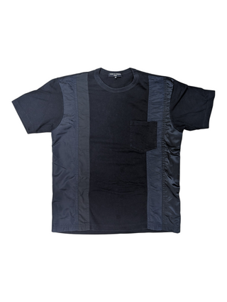 Comme des Garçons Blue Panelled Shirt, front