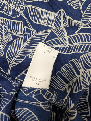Blue Pattern Linen Shirt