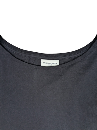 Black Tee With Puffed Sleeves