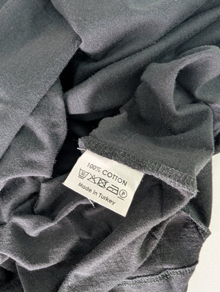 Black Tee With Puffed Sleeves
