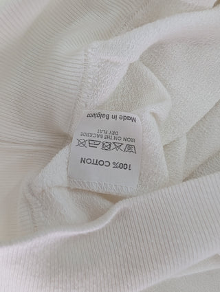 White V-Neck Cotton Top