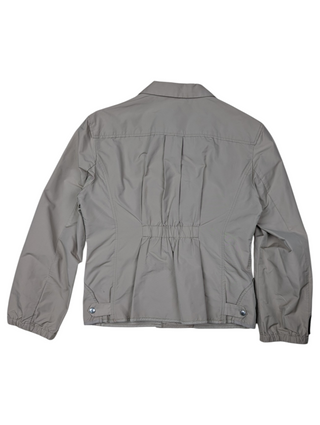 Beige Prada Sport Nylon 4-BUTTON Short Jacket
