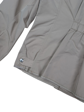 Beige Prada Sport Nylon 4-BUTTON Short Jacket