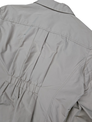 Beige Prada Sport Nylon 4-BUTTON Short Jacket