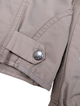 Beige Prada Sport Nylon 4-BUTTON Short Jacket