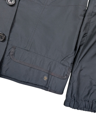 Black Prada Sport Nylon 4-BUTTON Short Jacket