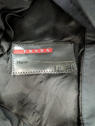 Black Prada Sport Nylon 4-BUTTON Short Jacket