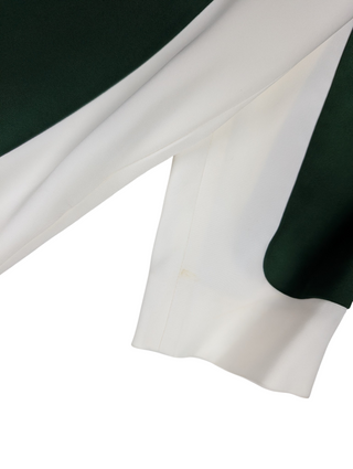 White And Green Dress