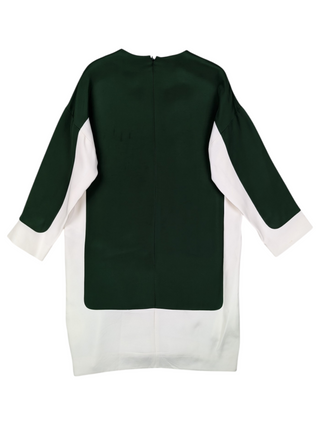 White And Green Dress
