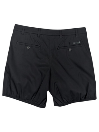 Black Shorts With Elastic Ends