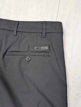 Black Shorts With Elastic Ends