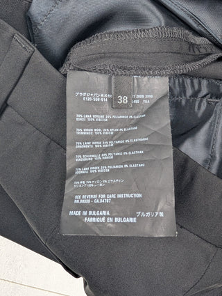Black Shorts With Elastic Ends