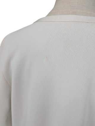 Beige Silk Top With Patch Pocket