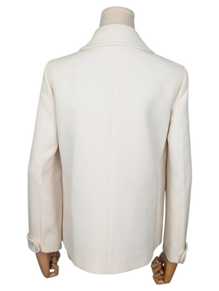 Beige Double Breasted Jacket