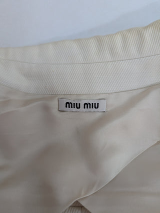 Beige Double Breasted Jacket