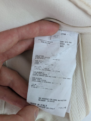 Beige Double Breasted Jacket