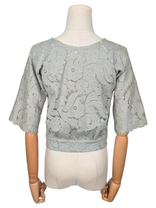 Green Floral Pattern Cardigan