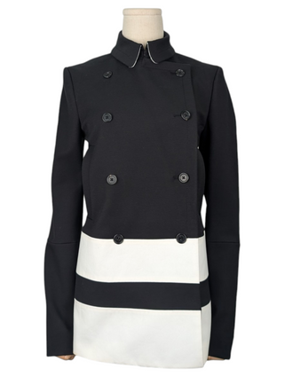 Joseph Black And White Double Breasted Jacket