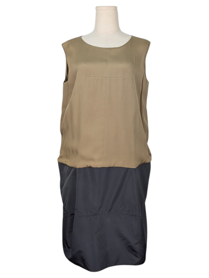 Two-Tone Silk Dress