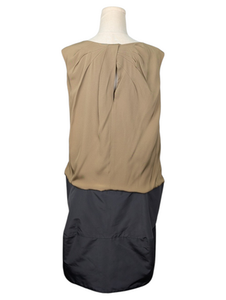 Two-Tone Silk Dress