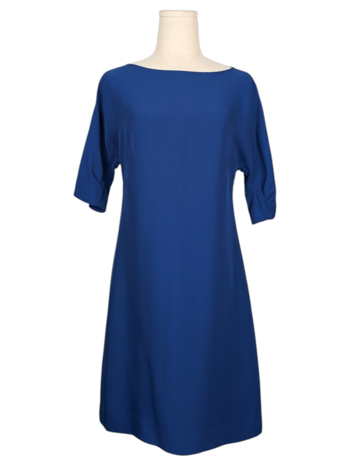 Blue Crepe Dress
