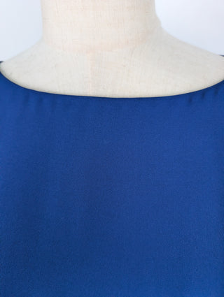 Blue Crepe Dress