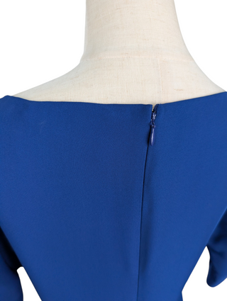 Blue Crepe Dress