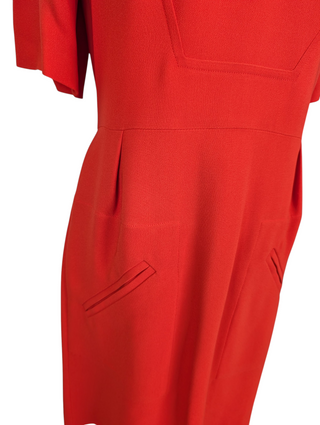 Orange Short Sleeve Dress With Details