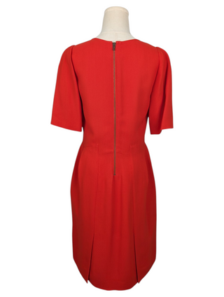 Orange Short Sleeve Dress With Details
