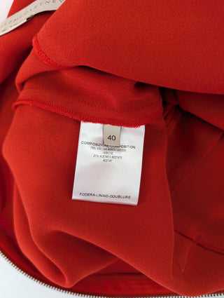 Orange Short Sleeve Dress With Details