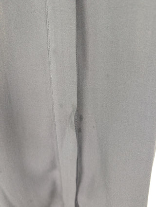 Black And Beige Button Up Silk Sleeveless Shirt
