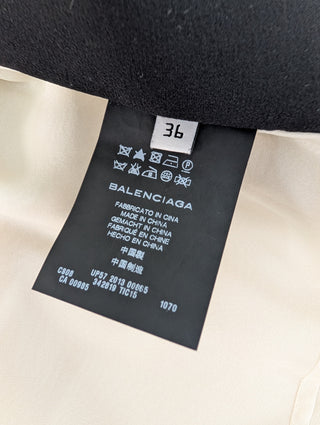 Black And Beige Button Up Silk Sleeveless Shirt