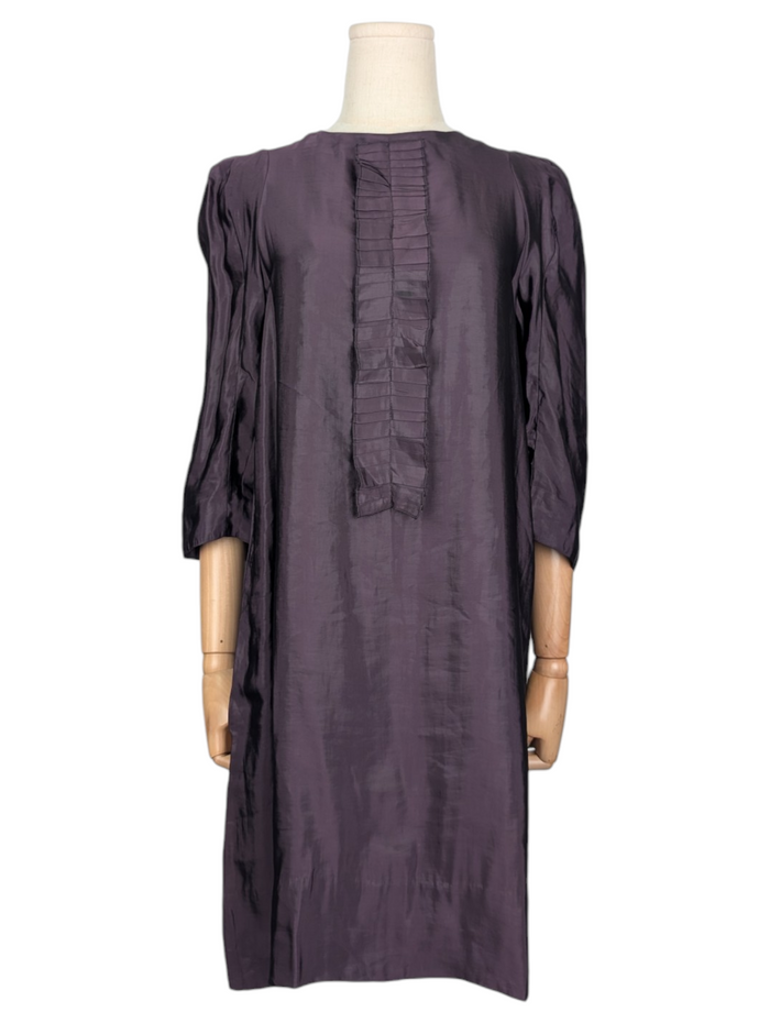 Purple Plum Pruple Ruffled Dress