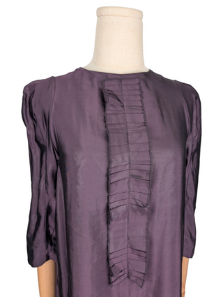 Purple Plum Pruple Ruffled Dress