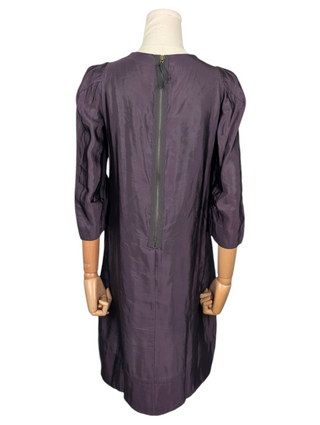 Purple Plum Pruple Ruffled Dress