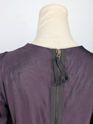 Purple Plum Pruple Ruffled Dress