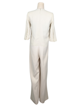 Stella McCartney Beige Medium Sleeve Wool Jumpsuit