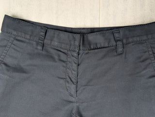 Navy Cotton Capri Pants