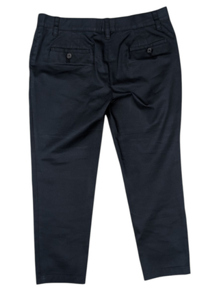 Navy Cotton Capri Pants