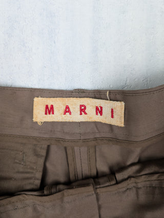 Khaki Cotton Bermuda Shorts