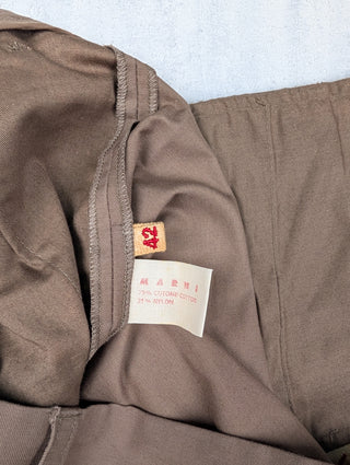 Khaki Cotton Bermuda Shorts