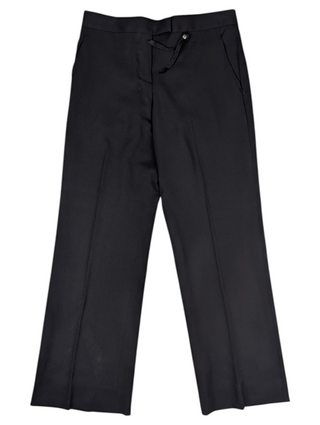 Black Wool Pants With 2 Side Pockets