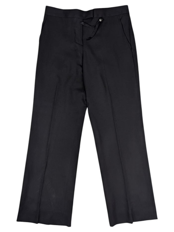 Black Wool Pants With 2 Side Pockets