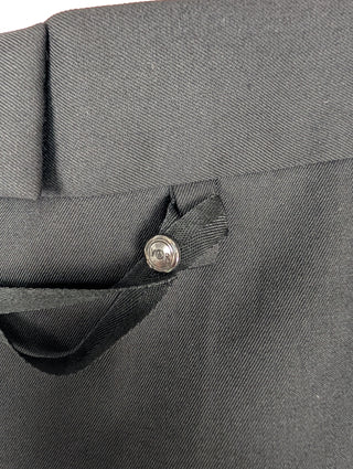 Black Wool Pants With 2 Side Pockets