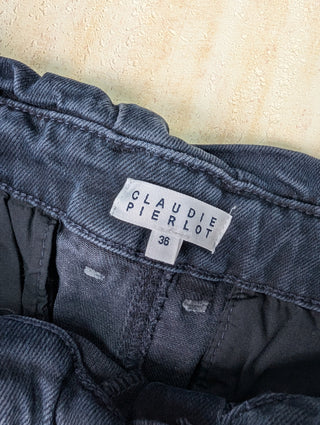 Navy Blue Jeans With Belt