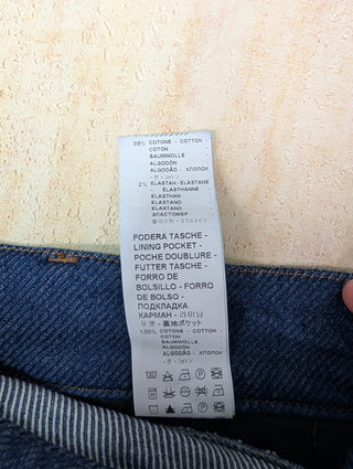 Blue Jeans With Cropped Ends