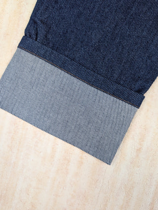 Blue Jeans With Cropped Ends